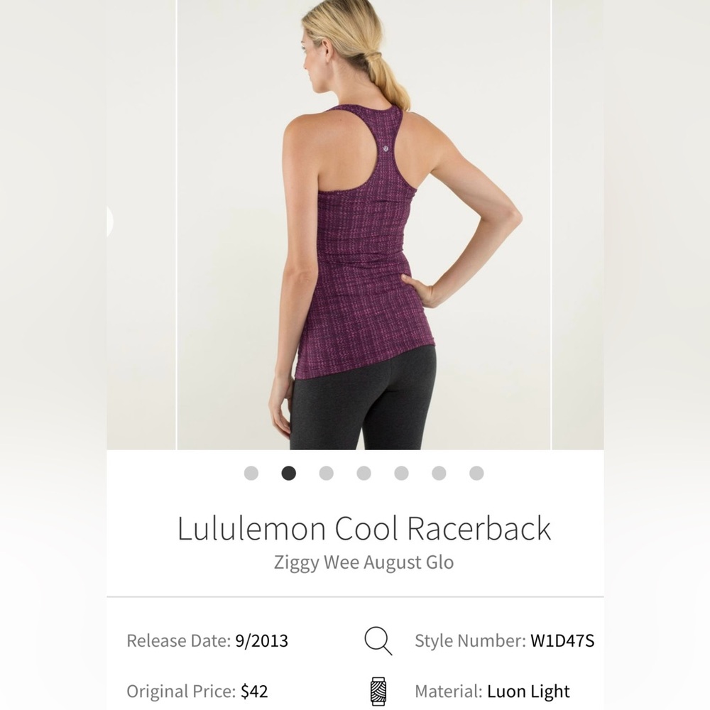 Lululemon Cool Racerback - Picture 2 of 9